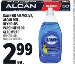 Metro DAWN OR PALMOLIVE, ALCAN FOIL, REYNOLDS PARCHMENT OR GLAD WRAP offer