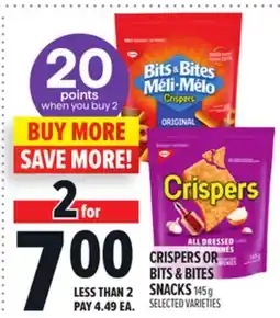 Metro CRISPERS OR BITS & BITES SNACKS offer