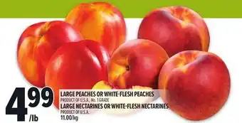 Metro LARGE PEACHES OR WHITE-FLESH PEACHES offer