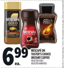Metro NESCAFÉ OR TASTER'S CHOICE INSTANT COFFEE offer