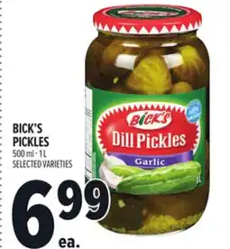 Metro BICK'S PICKLES offer