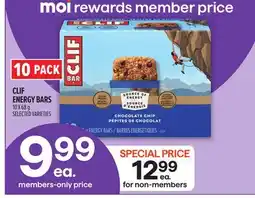 Metro CLIF ENERGY BARS offer