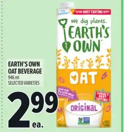 Metro EARTH'S OWN OAT BEVERAGE offer