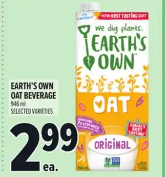 Metro EARTH'S OWN OAT BEVERAGE offer