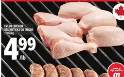 Metro FRESH CHICKEN DRUMSTICKS OR THIGHS offer