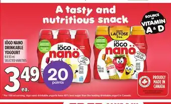 Metro IÖGO NANO DRINKABLE YOGOURT offer