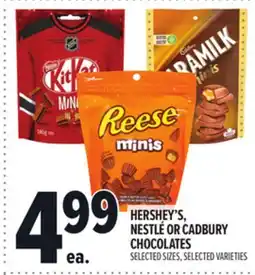 Metro HERSHEY'S, NESTLÉ OR CADBURY CHOCOLATES offer