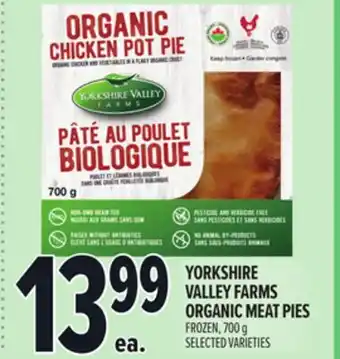 Metro YORKSHIRE VALLEY FARMS ORGANIC MEAT PIES offer