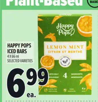 Metro HAPPY POPS ICED BARS offer