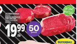 Metro LIFE SMART NATURALIA GRASS FED BONELESS RIB STEAK OR STRIP LOIN STEAK offer