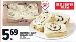 Metro FRONT STREET BAKERY CINNAMON ROLLS offer
