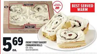Metro FRONT STREET BAKERY CINNAMON ROLLS offer