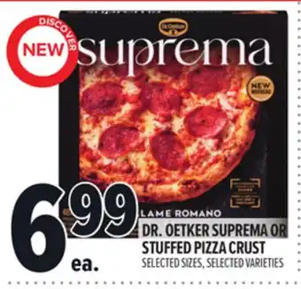 Metro DR. OETKER SUPREMA OR STUFFED PIZZA CRUST offer