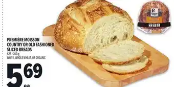 Metro PREMIÈRE MOISSON COUNTRY OR OLD FASHIONED SLICED BREADS offer