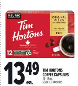 Metro TIM HORTONS COFFEE CAPSULES offer