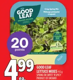 Metro GOOD LEAF LETTUCE MIXES offer