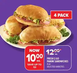 Metro FRESH 2 GO PANINI SANDWICHES offer
