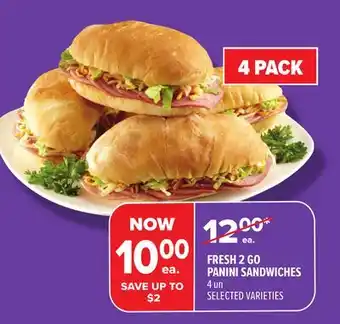 Metro FRESH 2 GO PANINI SANDWICHES offer