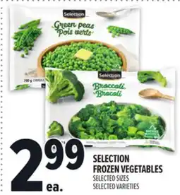 Metro SELECTION FROZEN VEGETABLES offer