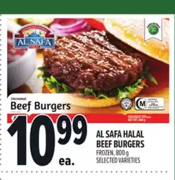 Metro AL SAFA HALAL BEEF BURGERS offer