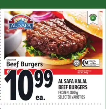 Metro AL SAFA HALAL BEEF BURGERS offer