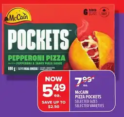 Metro MCCAIN PIZZA POCKETS offer