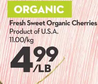 Longo's Fresh Sweet Organic Cherries offer