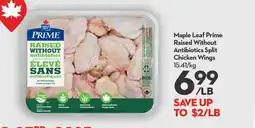 Longo's Prime Raised Without Antibiotics Split Chicken Wings offer