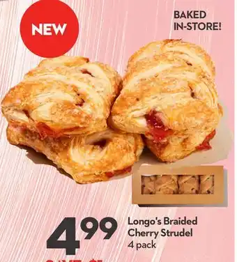 Longo's Braided Cherry Strudel offer