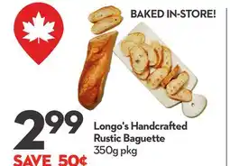 Longo's Longo's Handcrafted Rustic Baguette offer