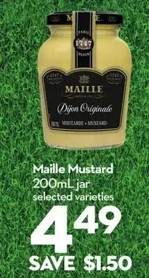 Longo's Maille Mustard offer