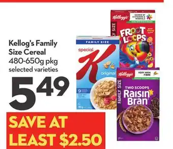Longo's Family Size Cereal offer