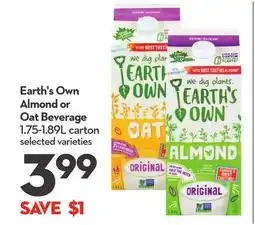 Longo's Almond or Oat Beverage offer