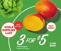 Longo's Fresh Mangoes offer