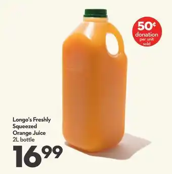 Longo's Longo's Freshly Squeezed Orange Juice offer