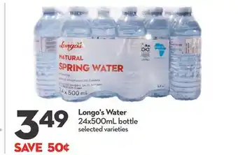 Longo's Water offer