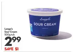 Longo's Sour Cream offer