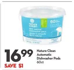 Longo's Nature Clean Automatic Dishwasher Pods offer