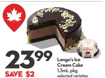 Longo's Ice Cream Cake offer