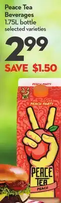 Longo's Peace Tea Beverages offer