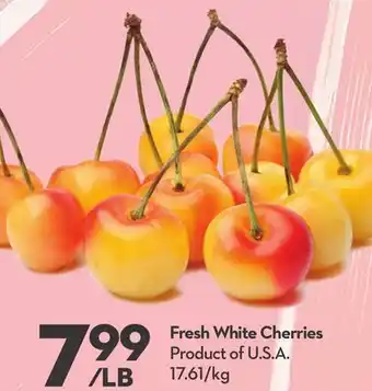 Longo's Fresh White Cherries offer