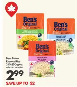 Longo's Bens Bistro Express Rice offer
