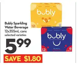 Longo's Bubly Sparkling Water Beverage offer