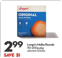 Longo's Melba Rounds offer