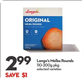 Longo's Melba Rounds offer