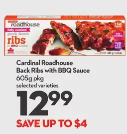 Longo's Cardinal Roadhouse Back Ribs with BBQ Sauce offer