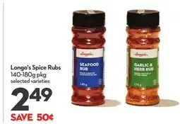 Longo's Spice Rubs offer