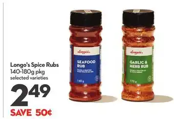 Longo's Spice Rubs offer