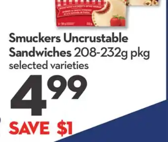 Longo's Smuckers Uncrustable Sandwiches offer