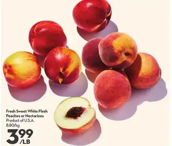 Longo's Fresh Sweet White Flesh Peaches or Nectarines offer